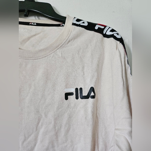 Fila Off-white Heritage Tapered Long Sleeve Tshirt - Picture 2 of 7